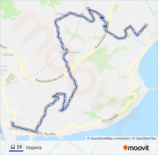 29 Bus Line Map