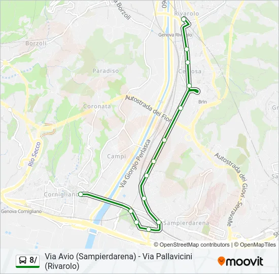 8/ Bus Line Map