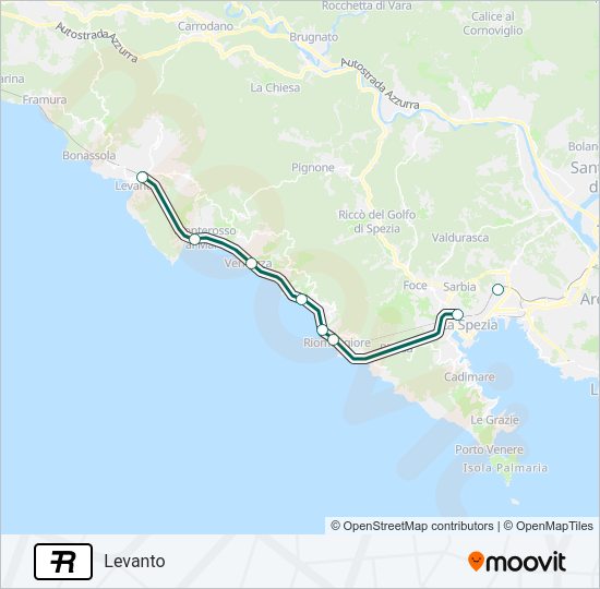 R Train Line Map