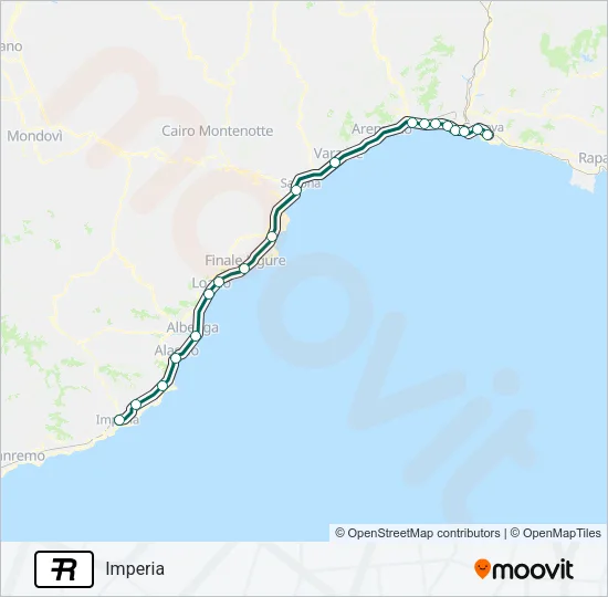 R Train Line Map