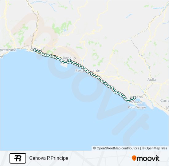 R Train Line Map