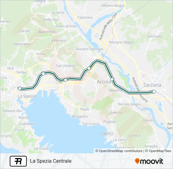 R Train Line Map