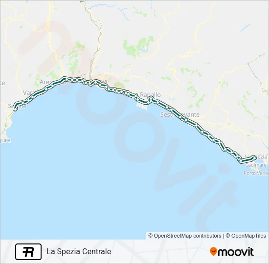 R Train Line Map