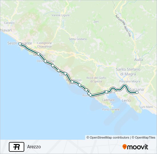 R Train Line Map