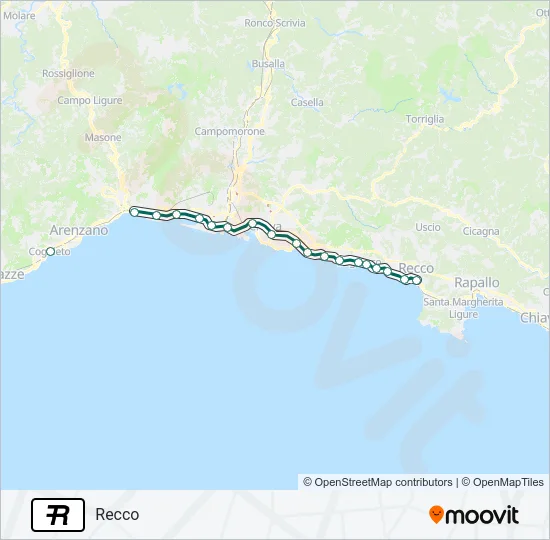 R Train Line Map