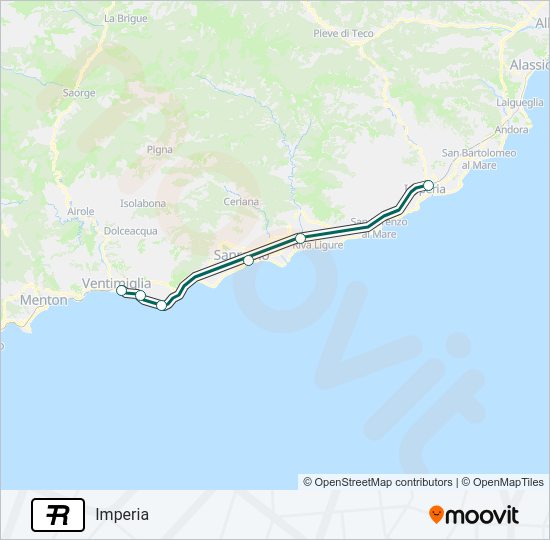 R Train Line Map