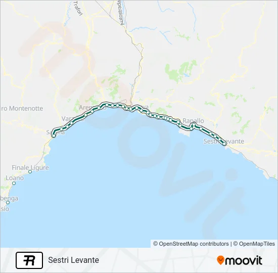 R Train Line Map