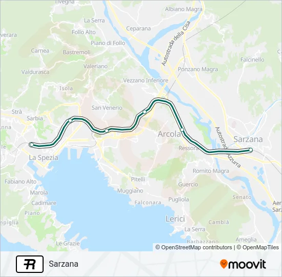 R Train Line Map