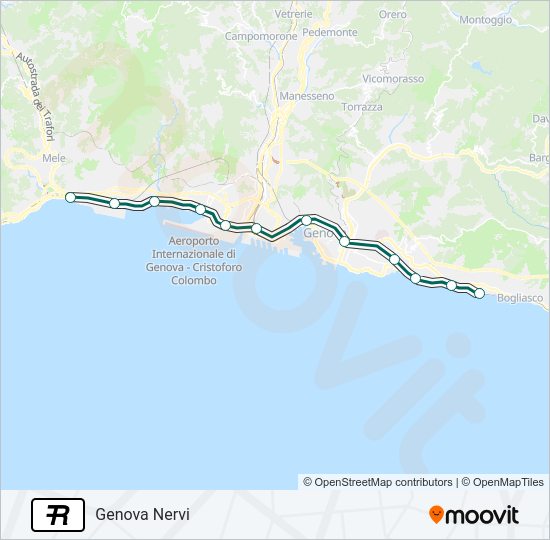 R Train Line Map