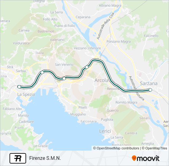 R Train Line Map
