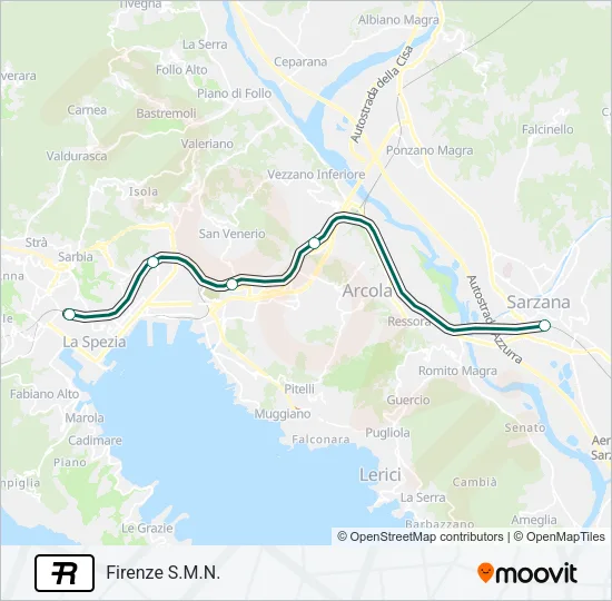 R Train Line Map