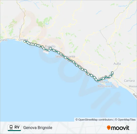RV Train Line Map