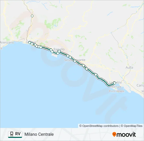 RV Train Line Map