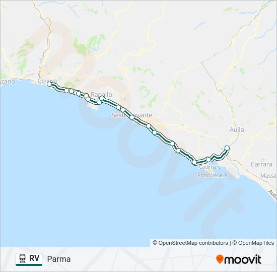 RV Train Line Map