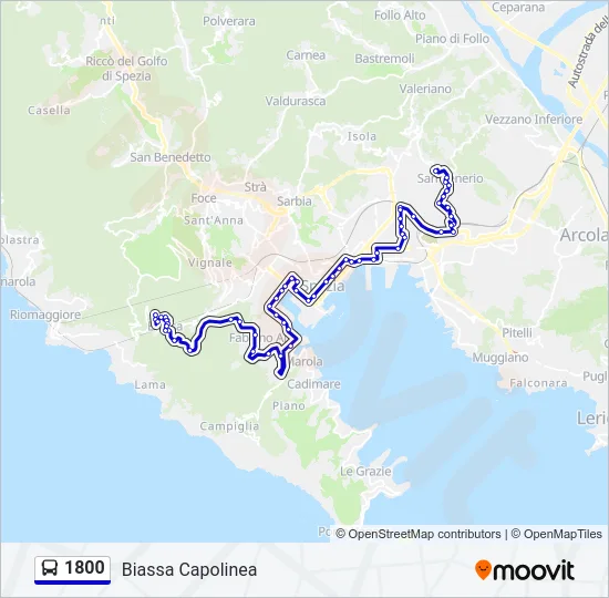 1800 Bus Line Map