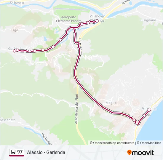 97 Bus Line Map
