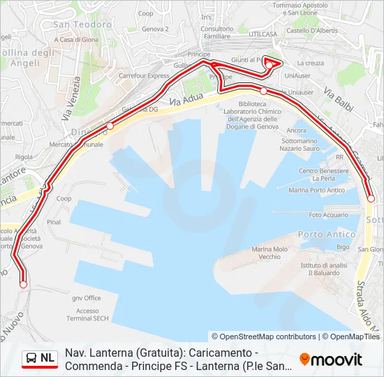 NL Bus Line Map
