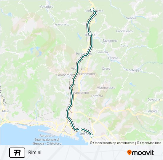 R Train Line Map