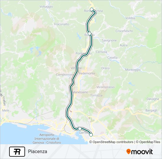 R Train Line Map