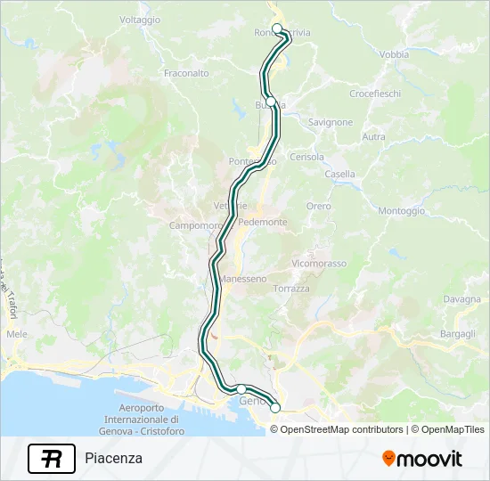 R Train Line Map