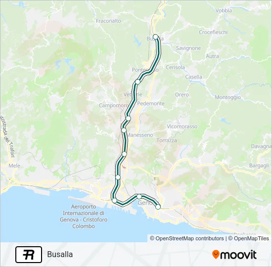 R Train Line Map