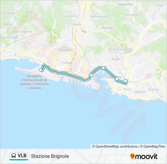 VLB Bus Line Map