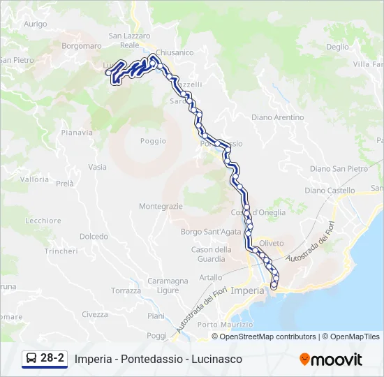 28-2 Bus Line Map