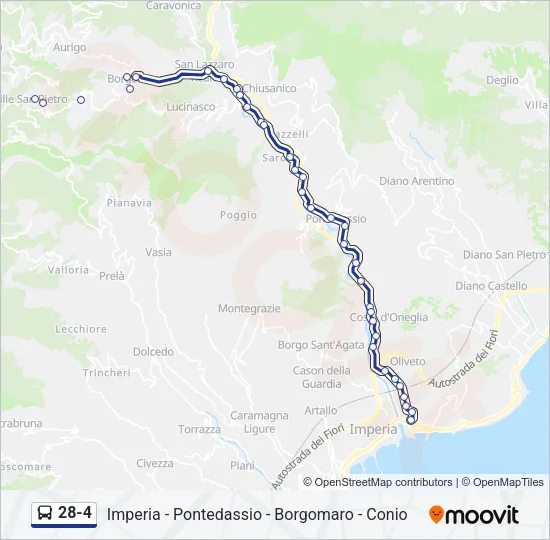 28-4 Bus Line Map