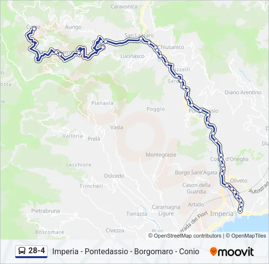 28-4 Bus Line Map