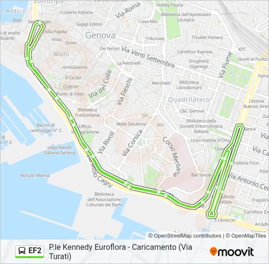 EF2 Bus Line Map
