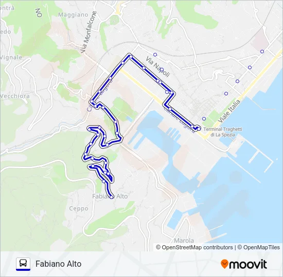 FABIANO ALTO Bus Line Map