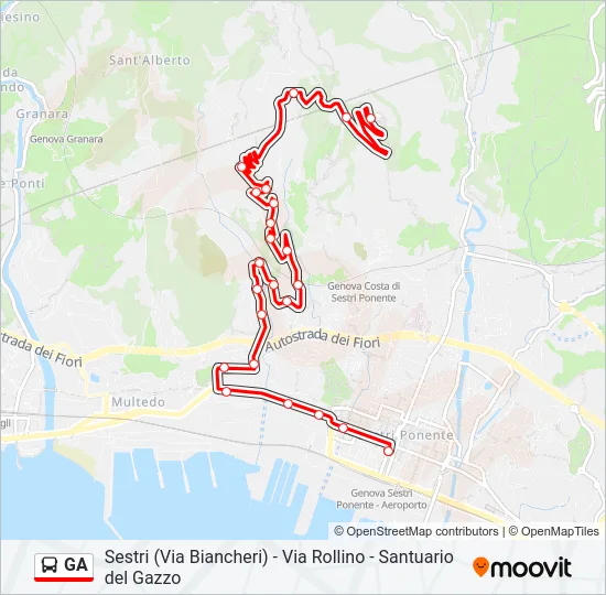GA Bus Line Map