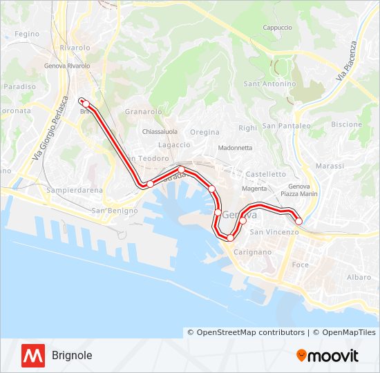 MM subway Line Map