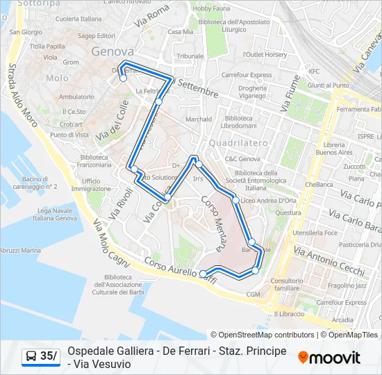 35/ Bus Line Map