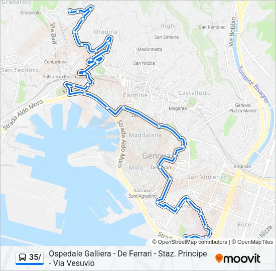 35/ Bus Line Map
