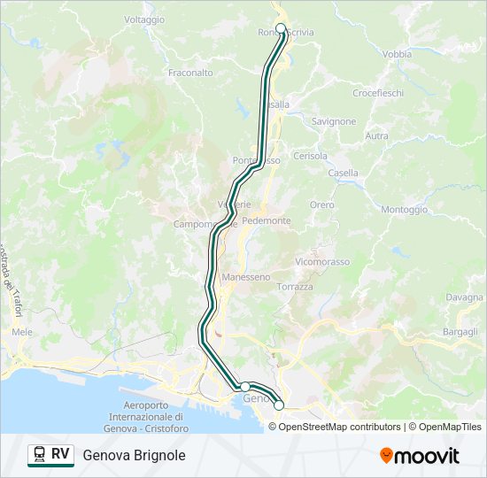 RV Train Line Map