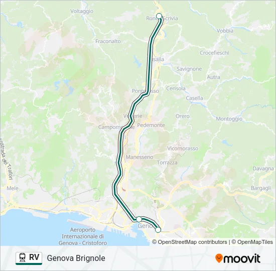 RV Train Line Map