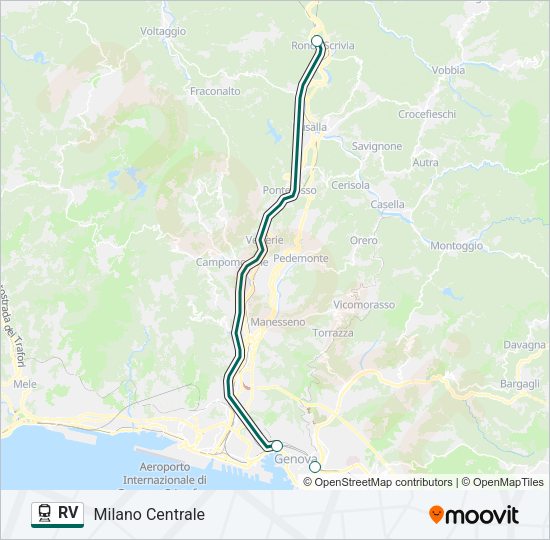RV Train Line Map
