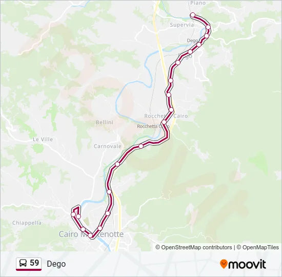 59 Bus Line Map