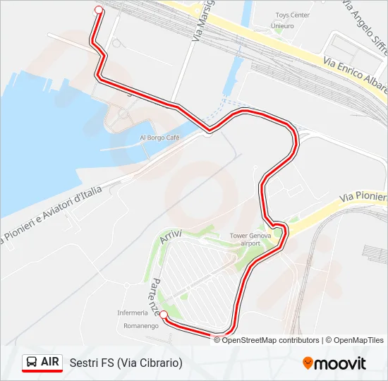 AIR Bus Line Map