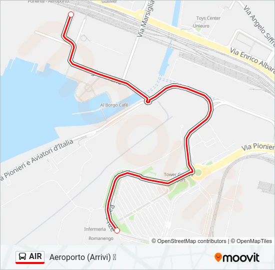AIR Bus Line Map