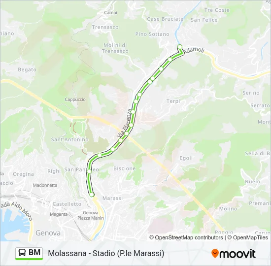 BM Bus Line Map