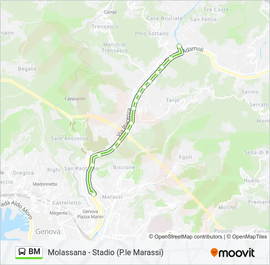 BM Bus Line Map