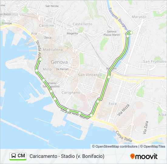 CM Bus Line Map