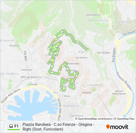 F1 Bus Line Map