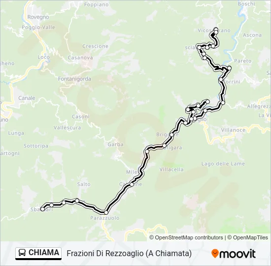CHIAMA Bus Line Map
