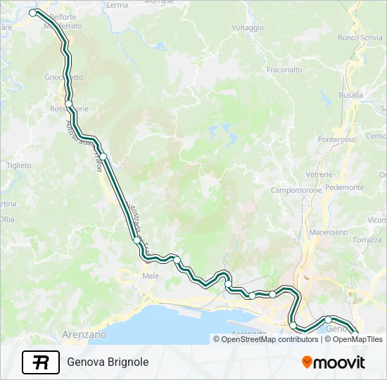 R Train Line Map