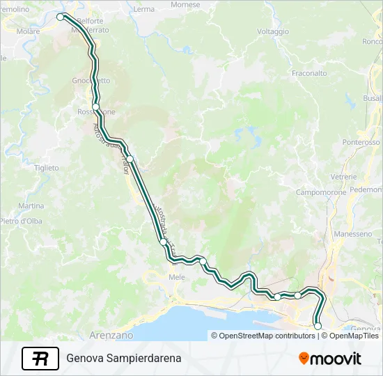 R Train Line Map