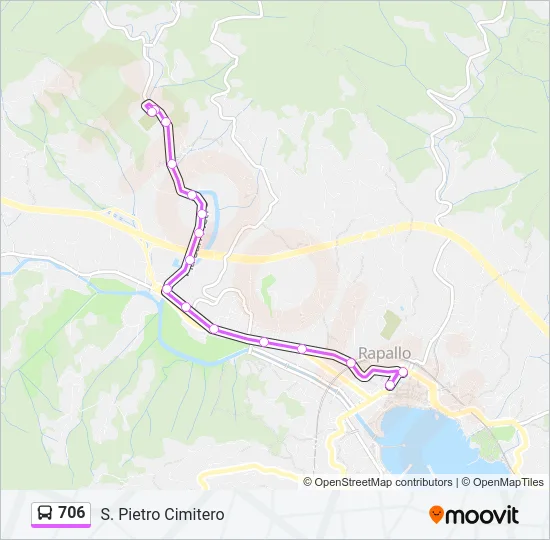 706 Bus Line Map