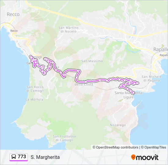 773 Bus Line Map